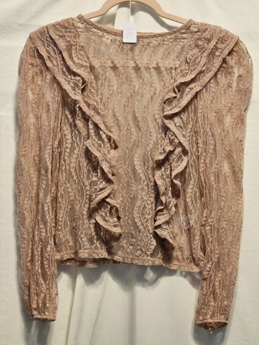 Iris Size Small Blush Pink Lace Top